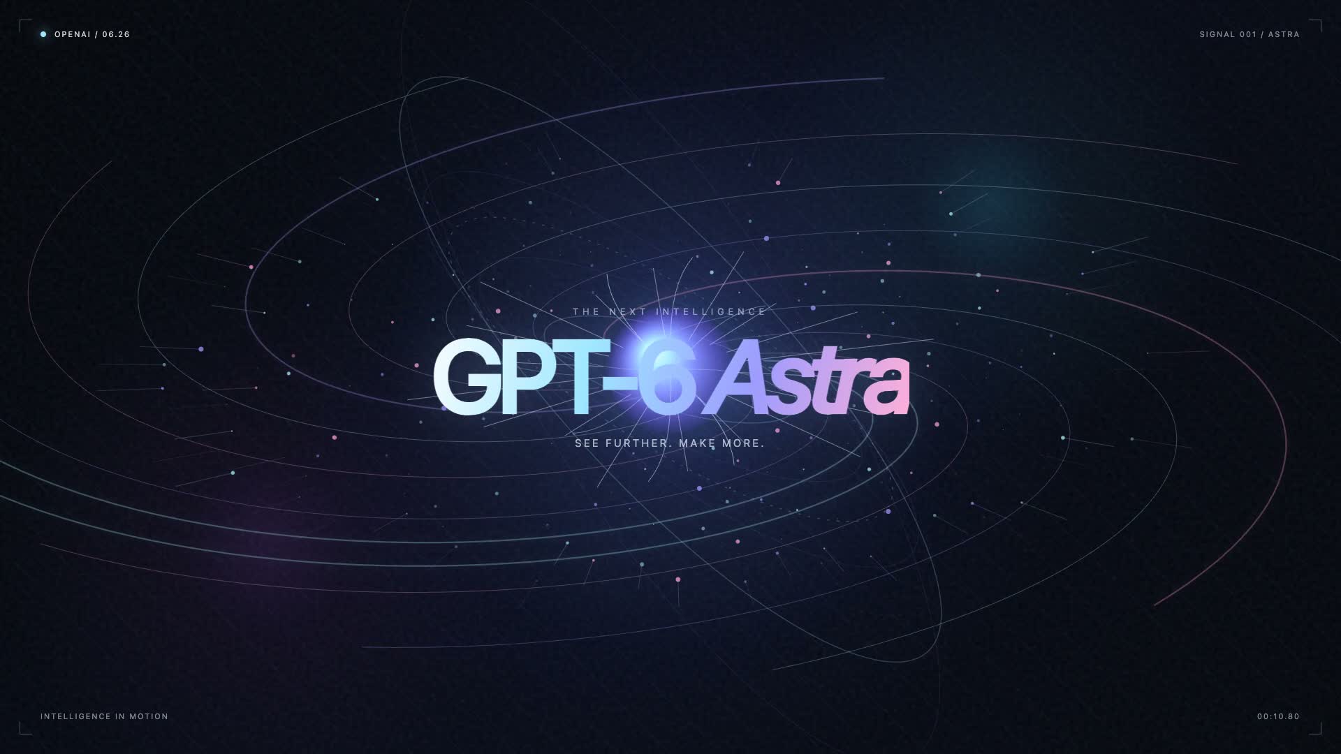 GPT-6 Astra 概念宣传主视觉